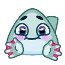 🤗 emoji Shark Emoji @xkysluv Telegram sticker 18 of 40