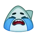 😭 emoji Shark Emoji @xkysluv Telegram sticker 12 of 40