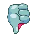 👎 emoji Shark Emoji @xkysluv Telegram sticker 23 of 40