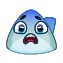 😨 emoji Shark Emoji @xkysluv Telegram sticker 17 of 40