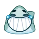 🤣 emoji Shark Emoji @xkysluv Telegram sticker 2 of 40