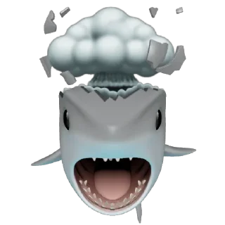 Sticker from Iphone Stickers shark 🦈