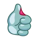👍 emoji Shark Emoji @xkysluv Telegram sticker 22 of 40