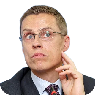 ✋ emoji Александр Стубб🇫🇮 ➡️ @Ctikerubot Telegram sticker 16 of 92