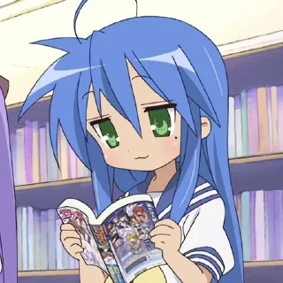 💙 emoji Me core | Konata Izumi Telegram sticker 8 of 101