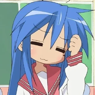 💙 emoji Me core | Konata Izumi Telegram sticker 24 of 101