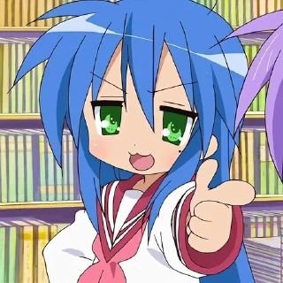 💙 emoji Me core | Konata Izumi Telegram sticker 15 of 101