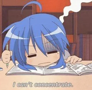 💙 emoji Me core | Konata Izumi Telegram sticker 19 of 101
