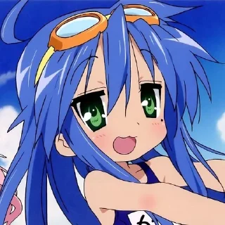 💙 emoji Me core | Konata Izumi Telegram sticker 17 of 101