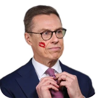 ✋ emoji Александр Стубб🇫🇮 ➡️ @Ctikerubot Telegram sticker 21 of 92
