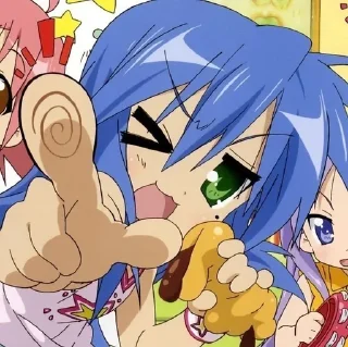 💙 emoji Me core | Konata Izumi Telegram sticker 11 of 101