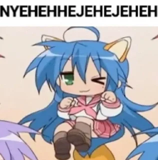 💙 emoji Me core | Konata Izumi Telegram sticker 23 of 101