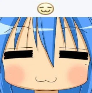 💙 emoji Me core | Konata Izumi Telegram sticker 18 of 101