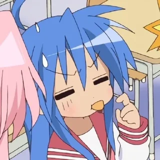 💙 emoji Me core | Konata Izumi Telegram sticker 21 of 101