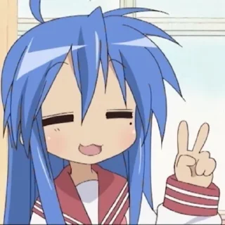 💙 emoji Me core | Konata Izumi Telegram sticker 12 of 101