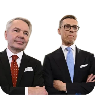 👔 emoji Александр Стубб🇫🇮 ➡️ @Ctikerubot Telegram sticker 8 of 92