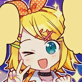 🌾 emoji Kagamine rin by @yorsshop Telegram sticker 12 of 15