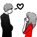 ❤ emoji Couple in love Telegram sticker 10 of 119