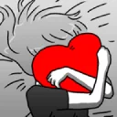 ❤ emoji Couple in love Telegram sticker 23 of 119