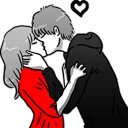 ❤ emoji Couple in love Telegram sticker 12 of 119