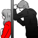 ❤ emoji Couple in love Telegram sticker 22 of 119