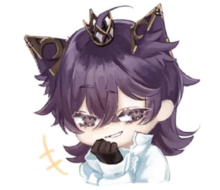 💎 emoji ꒰  ྀི◞ ◟ ꒱  @mewsticks  ܀ ⊹ ˚ Telegram sticker 24 of 40