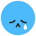 😢 emoji TikTok Emoji HD @xkysluv Telegram sticker 14 of 46