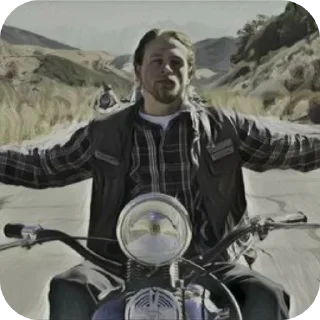 🕊 emoji Jax Teller (1) @cemetery_official Telegram sticker 23 of 30