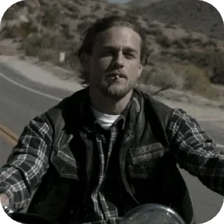 🚬 emoji Jax Teller (1) @cemetery_official Telegram sticker 15 of 30