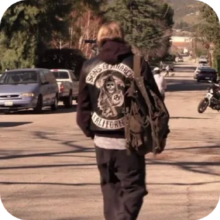 🚶‍♂ emoji Jax Teller (1) @cemetery_official Telegram sticker 13 of 30