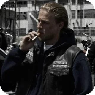 🤨 emoji Jax Teller (1) @cemetery_official Telegram sticker 18 of 30