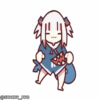 💃 emoji @Sharky_png Gawr Gura Telegram sticker 10 of 69