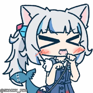 😺 emoji @Sharky_png Gawr Gura Telegram sticker 12 of 69