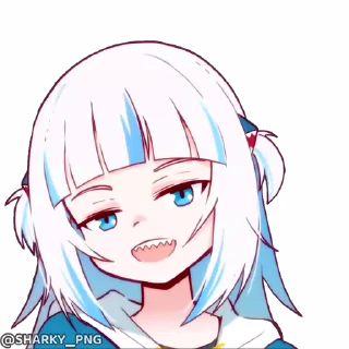 😉 emoji @Sharky_png Gawr Gura Telegram sticker 15 of 69