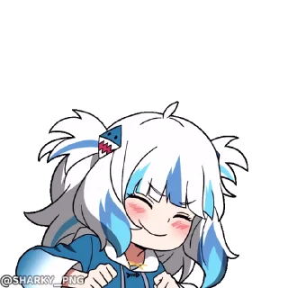 🤩 emoji @Sharky_png Gawr Gura Telegram sticker 20 of 69