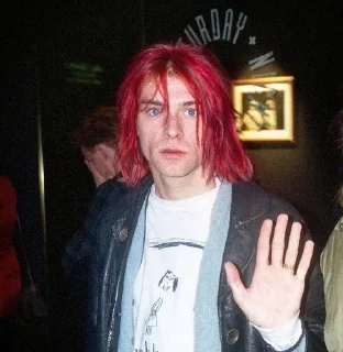 Sticker from Kurt Cobain