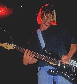 Sticker from Kurt Cobain