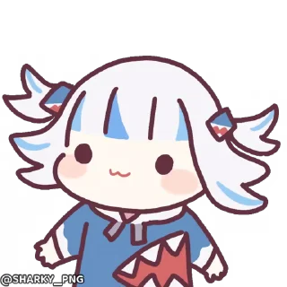 👍 emoji @Sharky_png Gawr Gura Telegram sticker 11 of 69