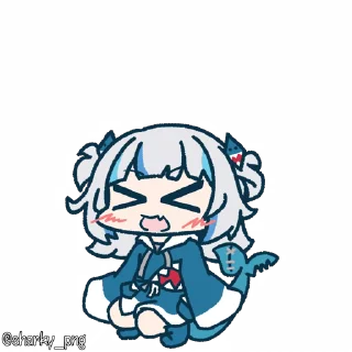😊 emoji @Sharky_png Gawr Gura Telegram sticker 14 of 69