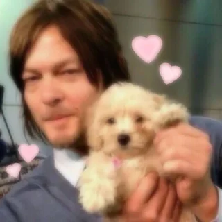 💗 emoji Norman Reedus Telegram sticker 7 of 32