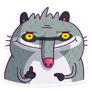 🖕 emoji Полоскун Бублик (@TgSticker) Telegram sticker 14 of 48
