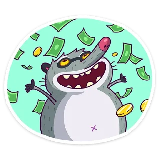 🤑 emoji Полоскун Бублик (@TgSticker) Telegram sticker 20 of 48