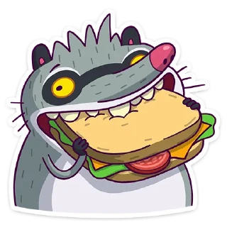 🍔 emoji Полоскун Бублик (@TgSticker) Telegram sticker 19 of 48