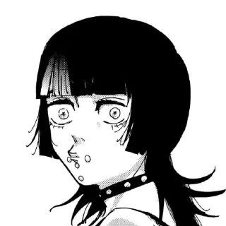 🤯 emoji ꒰ 🐍 ꒱ 𐋏᧐sɦi 𐌺irᥲrᥲ BW @jjk_stickersOG Telegram sticker 16 of 58