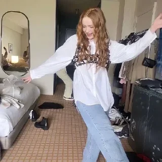 🤍 emoji Sadie Sink Telegram sticker 13 of 71