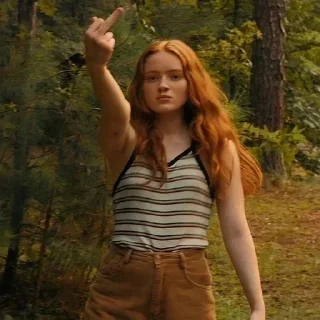 🧡 emoji Sadie Sink Telegram sticker 17 of 71