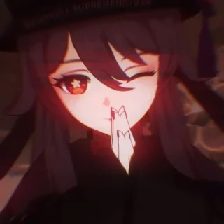 Sticker from ху тао солнце @me0wxww