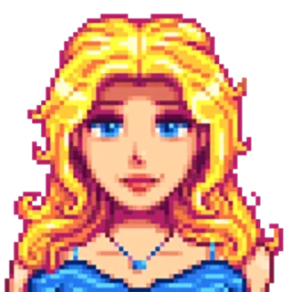 Sticker from Stardew Valley Haley @kurpix