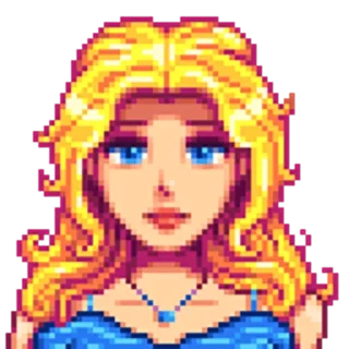 Sticker from Stardew Valley Haley @kurpix