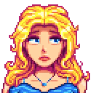 Sticker from Stardew Valley Haley @kurpix